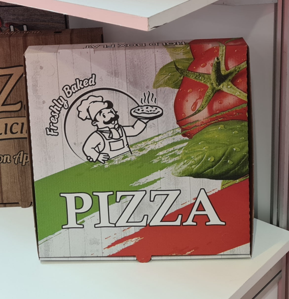 16" B flute Pizza Box (/50 pcs) *+shipping
